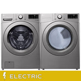 LG Laundry Bundle 5.2 cu ft. Front Load Washer and 7.4 cu ft. Electric Dryer