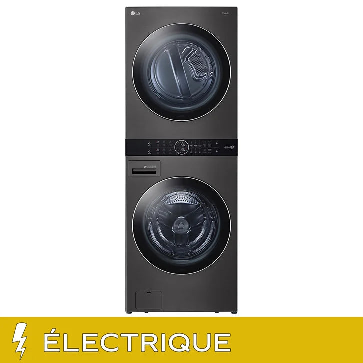 LG Single Unit Front Load WashTower with 5.2 cu ft. Steam Washer and 7.4 cu ft. Electric Steam Dryer