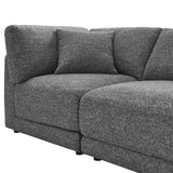 Aiden & Ivy Dayna 4-piece Modular Fabric Sofa with Ottoman