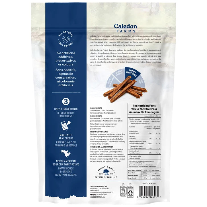 Caledon Farms Sweet Potato Parmesan Fries Dog Treats, 1.02 kg