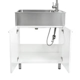 Transform 28 in. All-in-one RTA Laundry Cabinet with Stainless Steel Sink and Faucet