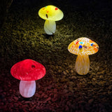 Infinity X1 Glass Solar Mushroom Landscape Lights, 2-pack