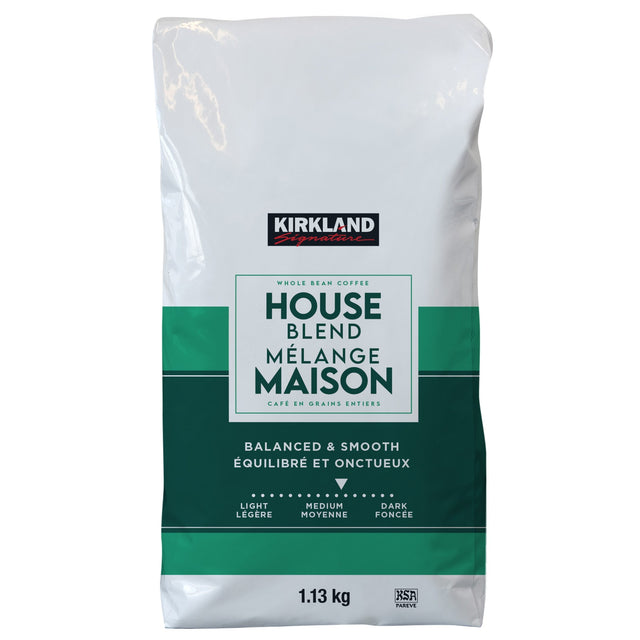 Kirkland Signature Whole Bean Coffee House Blend, 1.13 kg M3