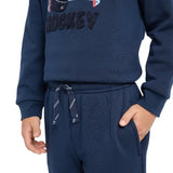 Pekkle Boys' and Girls' Cozy Fuzzy Fleece 2-piece Sweatshirt and Pants Set