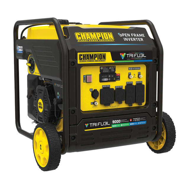 Champion 7250W Running / 9000W Peak Tri-Fuel Inverter Generator H3