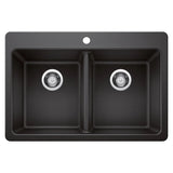 Blanco Homestyle 30.5 in. Double Bowl SILGRANIT Kitchen Sink