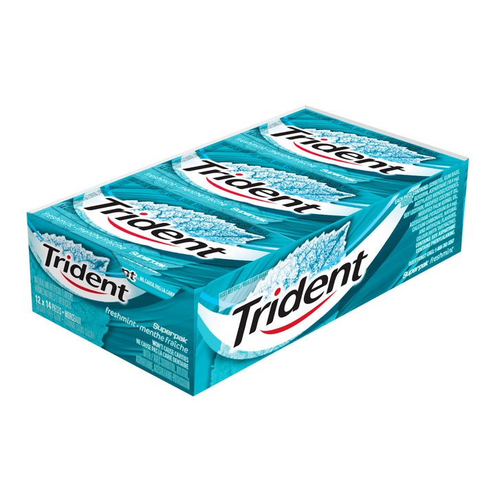 Trident Sugar-free Freshmint Gum, 12 × 14 pieces