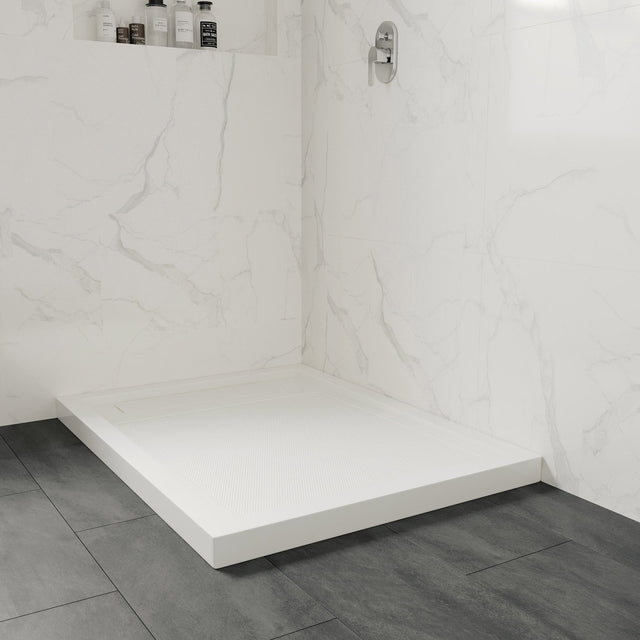 OVE Decors Adena Acrylic Shower Base in White U7