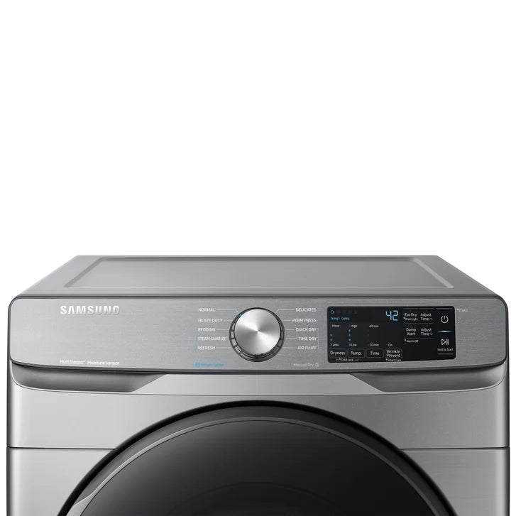 Samsung 7.5 cu ft. Platinum Electric Dryer with Steam Sanitize