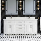 Studio Bathe Thomson II Vanity in White Finish with Engineered Stone Countertop