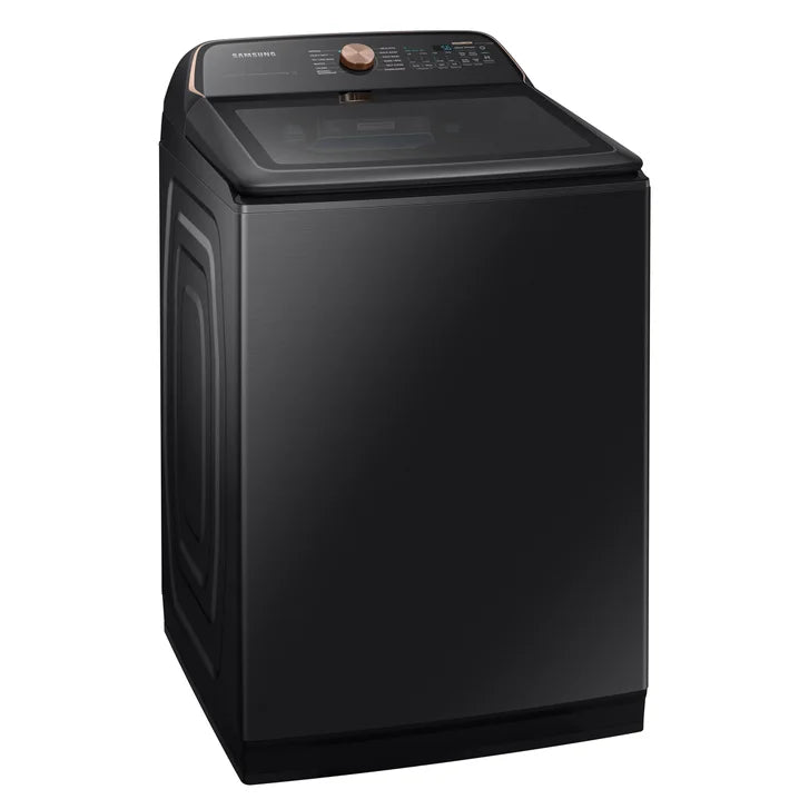 Samsung 6.2 cu ft. Black Stainless Steel Top Load Washer with Pet Care Solution