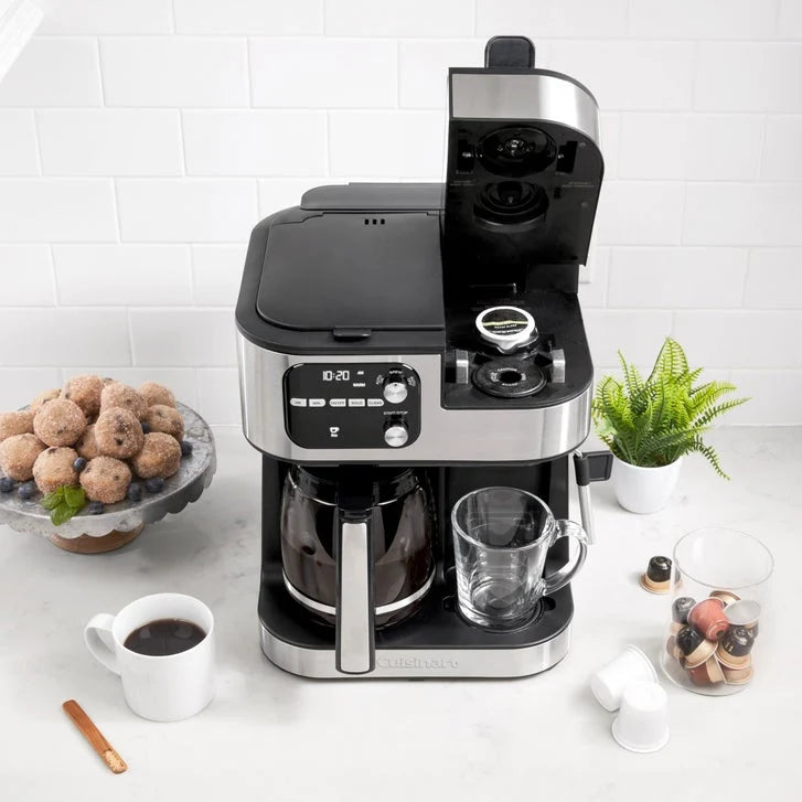 Cuisinart 12-cup Centre Barista Bar 4 in 1 Coffee Maker with (5) Charcoal Filters, K-Cup Compatible