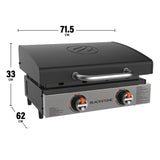 Blackstone Original 22” Tabletop Pre Seasoned Griddle with Hood Bundle