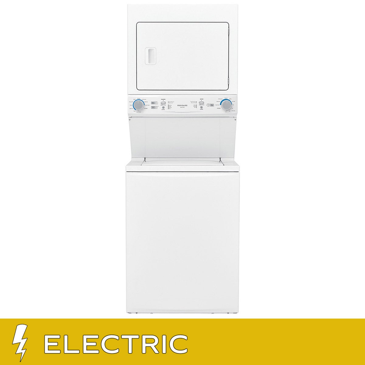 Frigidaire 27 in. White Electric 4.5 cu. ft. IEC Washer and 5.5 cu. ft. Dryer Laundry Centre