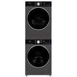 Midea Laundry Bundle 3.1 cu ft. Front Load Washer and 4.4 cu ft. Electric Dryer with Stacking Kit