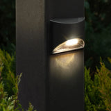 Classy Caps Black Stainless Steel Deck & Wall Light, 4-pack