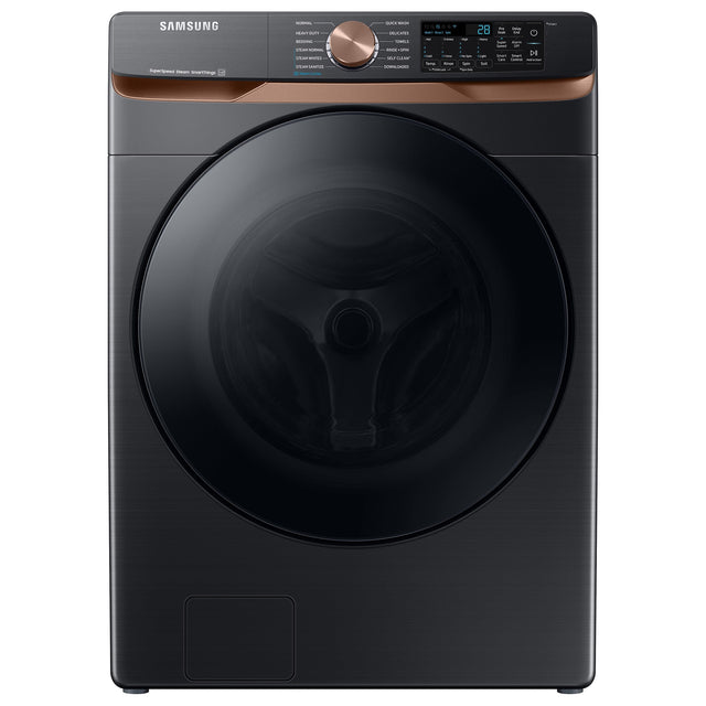 Samsung 27 in. 5.8 cu. ft. Black Stainless Steel Front Load Washer with Super Speed Wash and Steam S3