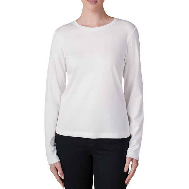 United Colors of Benetton Women’s Long Sleeve Supima Top Z4