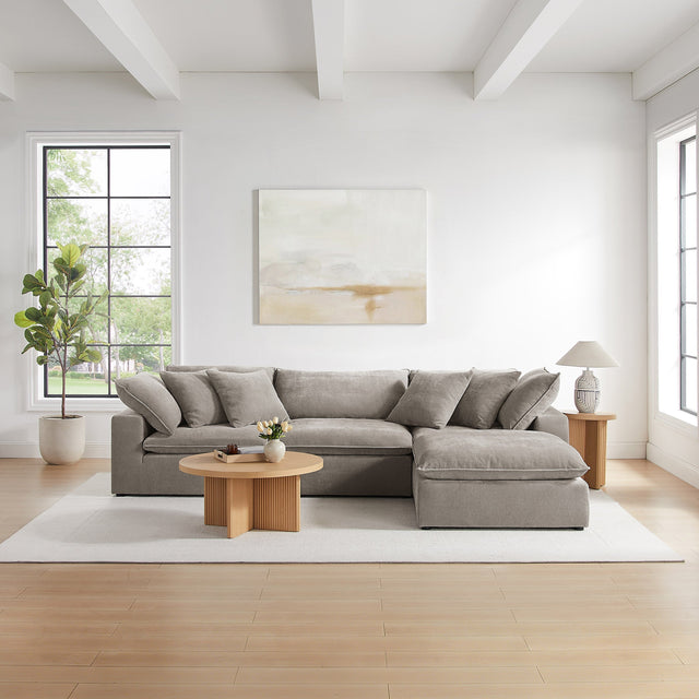 Aiden & Ivy Sereen 4-piece Modular Sofa with Ottoman H7