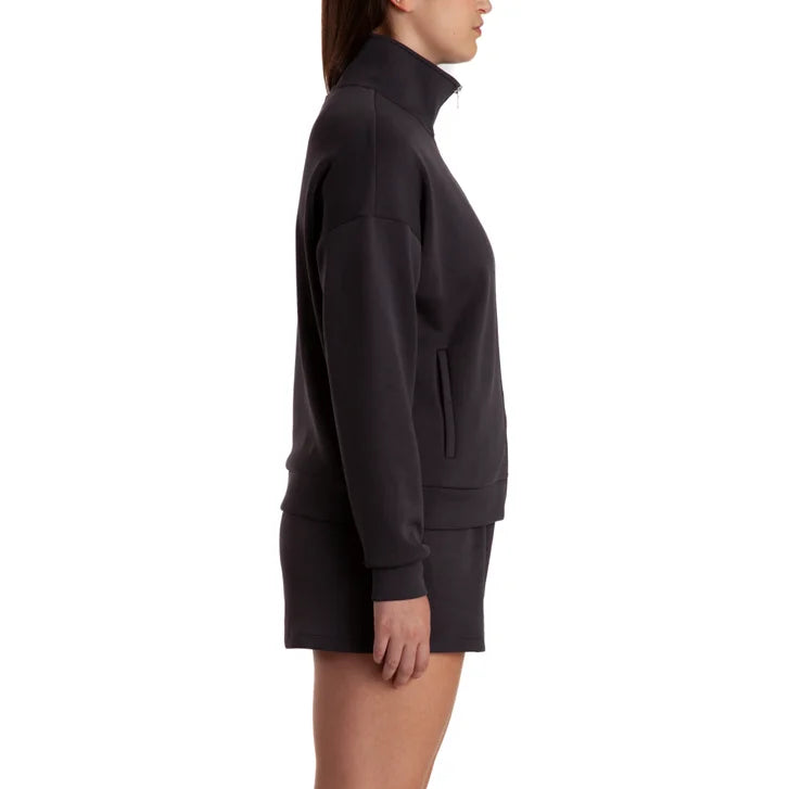 Lazypants Women's Full Zip Mock Neck Sweatshirt