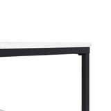Appollo Brigitte 2-tiered Metal Coffee Table with Marble Top
