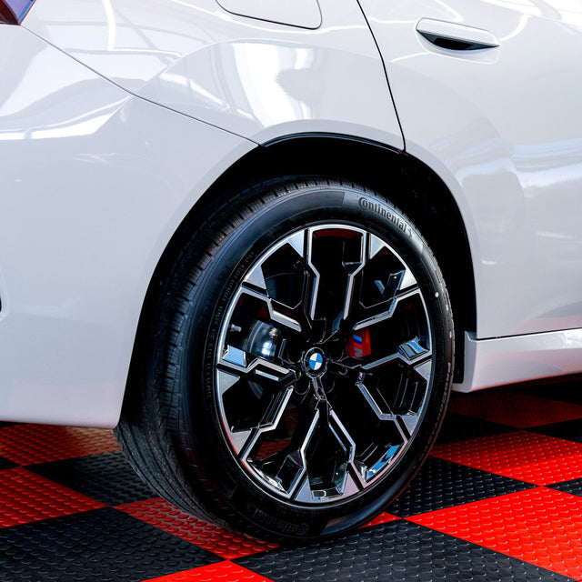 Ultralock Black & Red Solid Garage Tiles X2