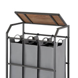 Trinity 3-bag Laundry Cart with Flip Top