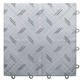MotoFloor Garage Floor Modular Tiles - Alloy