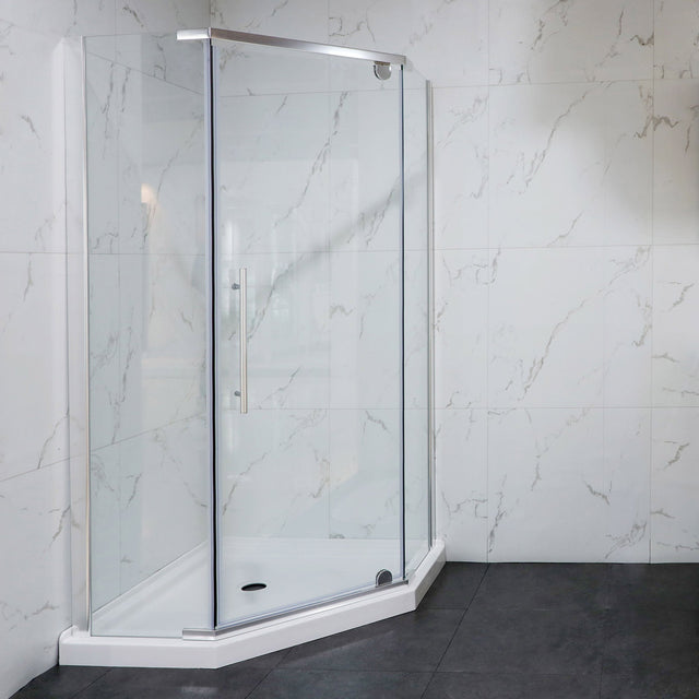 Jade Riley Neo-Angle Corner Shower Enclosure with Base Y4