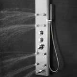 Akuaplus Amelia Pressure Balance Shower Panel with 8 Body Jets