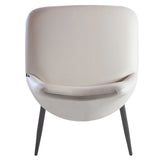 Peressini Flore Beige Dining Chair with Brown Metal Frame, 2-pack, Made in Italy