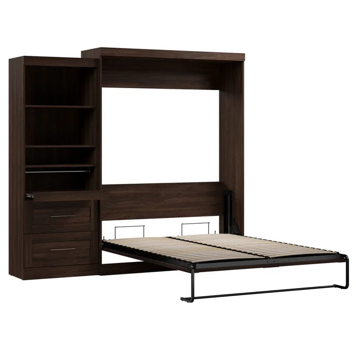Bestar Boutique Queen Wall Bed 2-piece Set with Pull-out Shelf