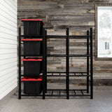 Bin Warehouse Heavy-Duty Tote Rack
