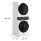 Whirlpool 28 in. Laundry Centre 5.2 cu ft. Washer and 7.4 cu ft. Electric Vented Dryer with UV Clean