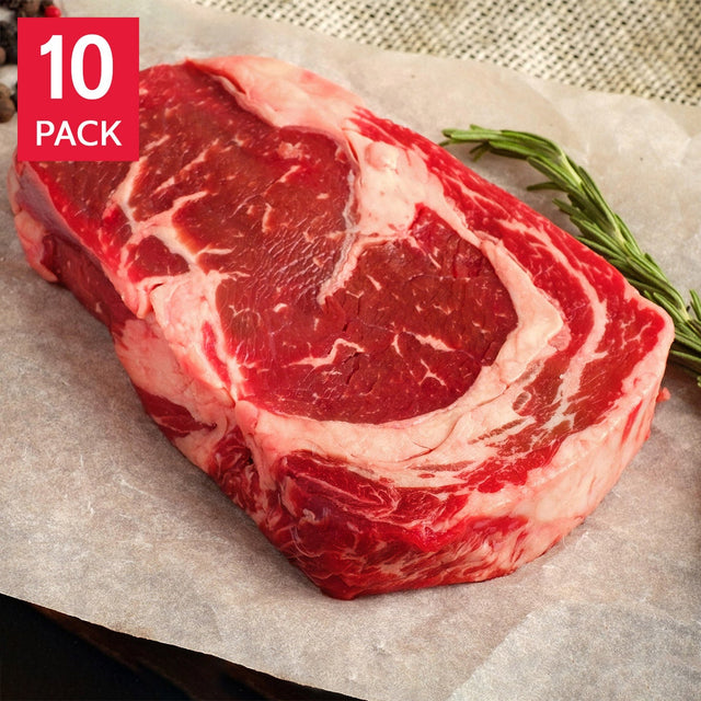 Northfork Meats Bison Rib Eye Steaks 226.8 g (8 oz) x 10 steaks Y0