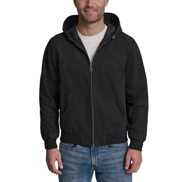G.H. Bass & Co. Men's Canvas Jacket with Hood V7