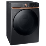 Samsung 27 in. 7.5 cu ft. Black Stainless Steel Electric Dryer with Steam Sanitize Option