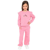 Pekkle Boys' and Girls' Cozy Fuzzy Fleece 2-piece Sweatshirt and Pants Set