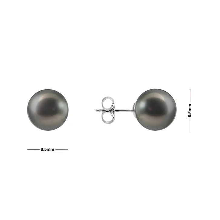 8.5 – 9.0 mm Cultured Tahitian Pearl Earrings