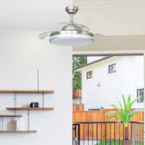 Xtricity Starlight 42" Retractable Blade Ceiling Fan With Integrated LED Lights