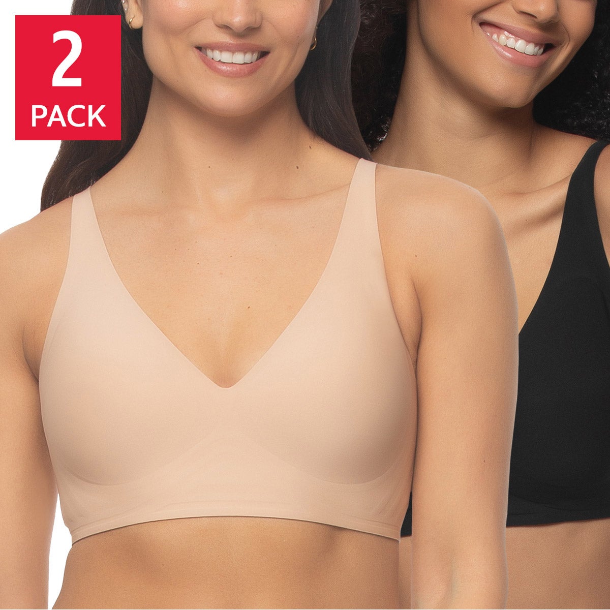 Buffalo Women's Wire-Free Bra, 2-pack
