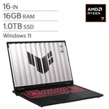 ASUS TUF Gaming A16 16-in Gaming Laptop, AMD Ryzen 7 260 - 16GB RAM, 1TB SSD, 8GB NVIDIA GeForce RTX 5050
