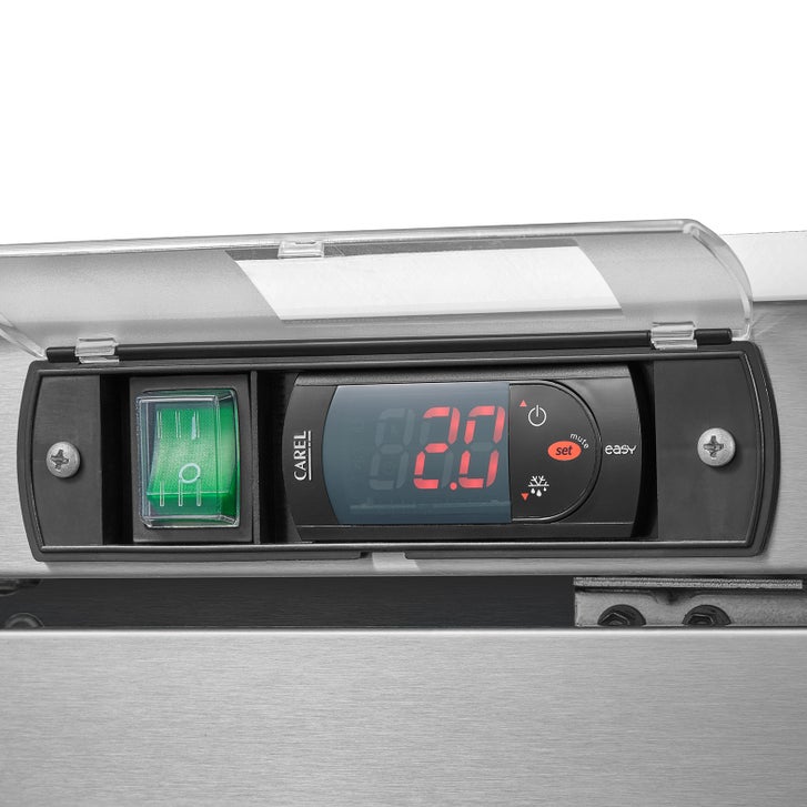 Midea Commercial 72 in. 20 cu ft. Stainless Steel Solid door Sandwich and Salad Prep Table