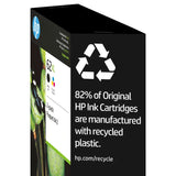HP 62XL Black and Tri-Color High Yield Original Ink Cartridges (F6U02BN) Combo pack
