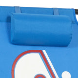 NHL 4-Position Folding Chair With Wood Arms