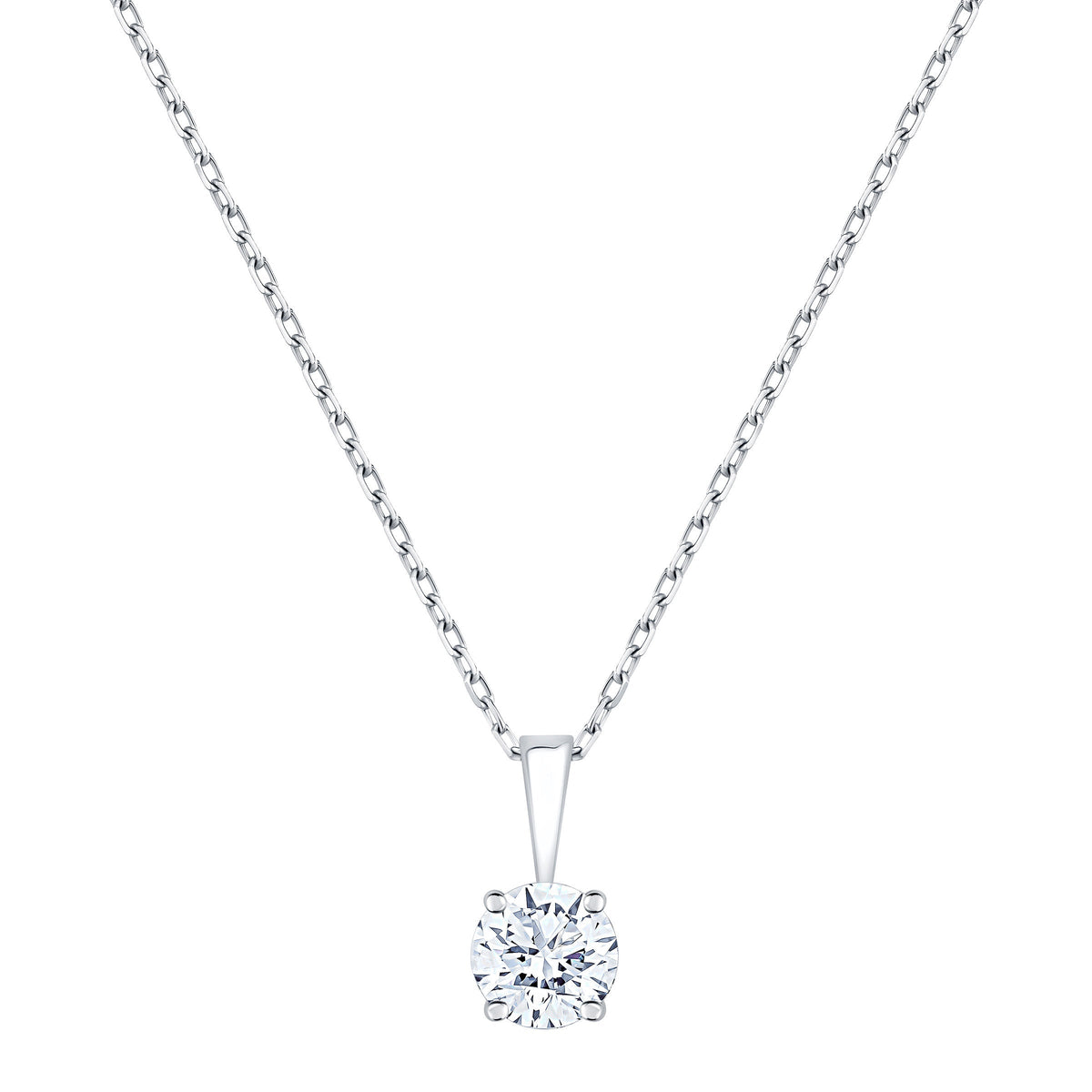 Round Brilliant Diamond Solitaire Pendant (0.70 ct)