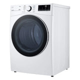 LG 7.4 cu. ft. White Electric Dryer with Built-In AI with ThinQ Technology and Wi-Fi Enabled