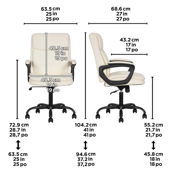 True Innovations Mid-Back Manager Office Chair