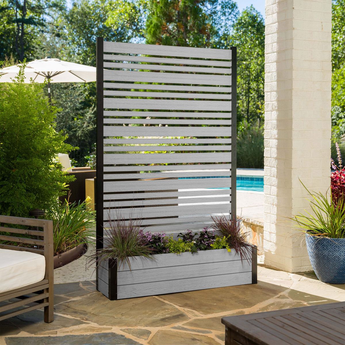 Florence Screen Kit with Planter Box, 1 Panel 6 ft.