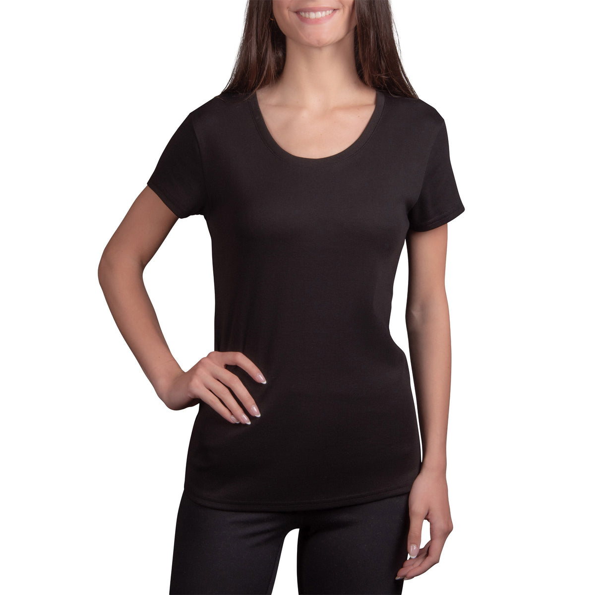 Kirkland Signature Women's Pima Cotton Scoop Neck Tee